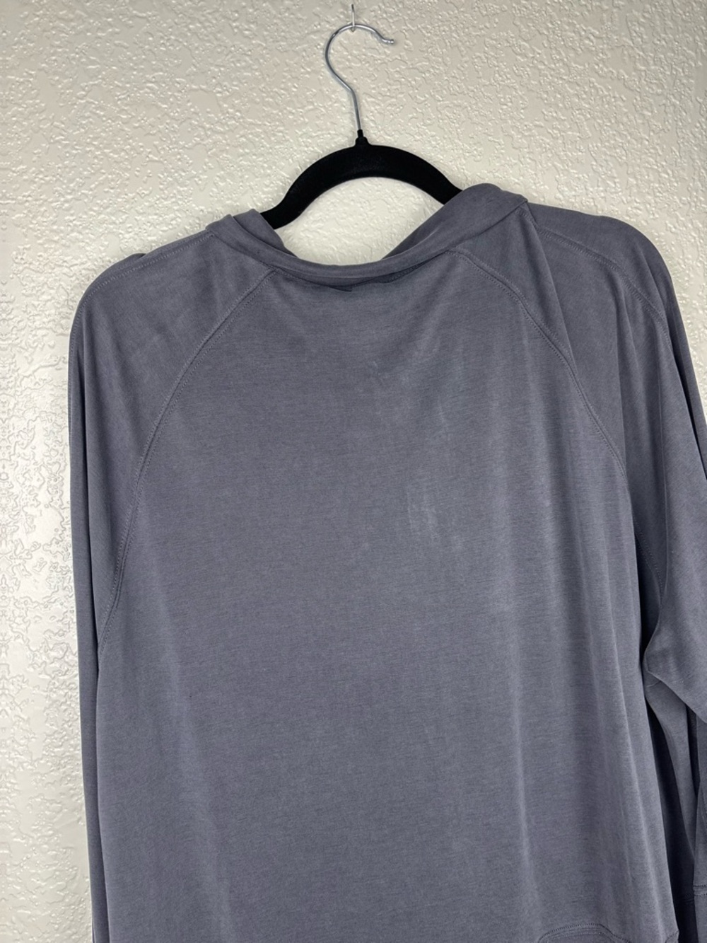We The Free “Rose” Gray Small Polo Henley Top Modal Oversized Boho Minimalist - Picture 11 of 14